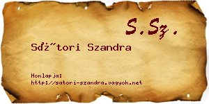 Sátori Szandra névjegykártya